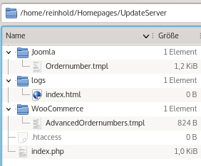 Opentools UpdateServer Filestructure