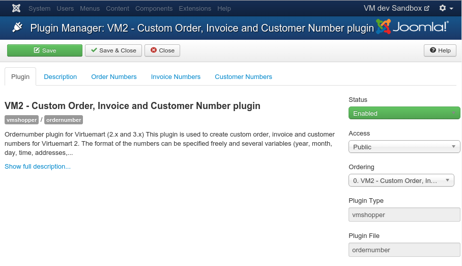 plg vmshopper ordernumber Config J33