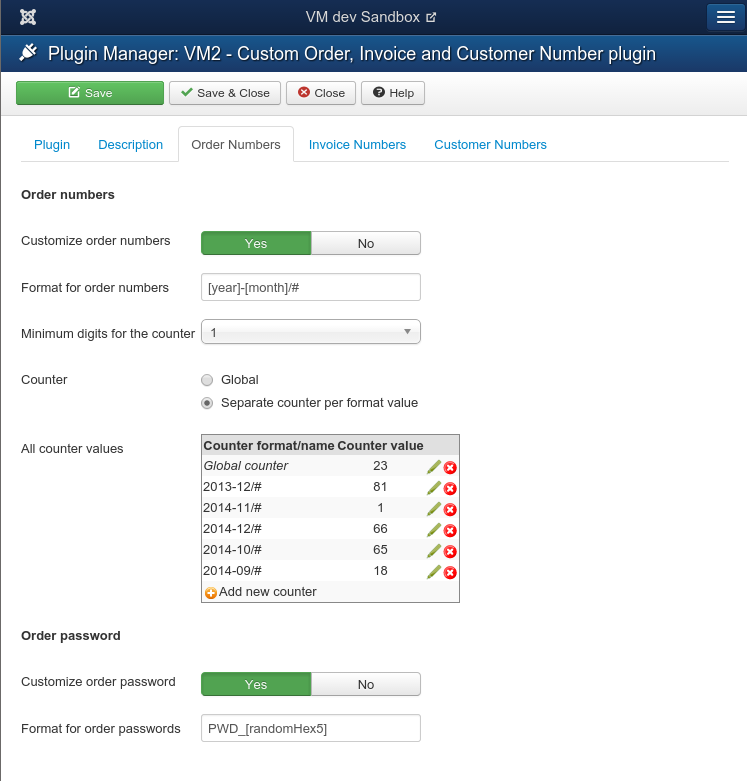 plg vmshopper ordernumber Parameters J33