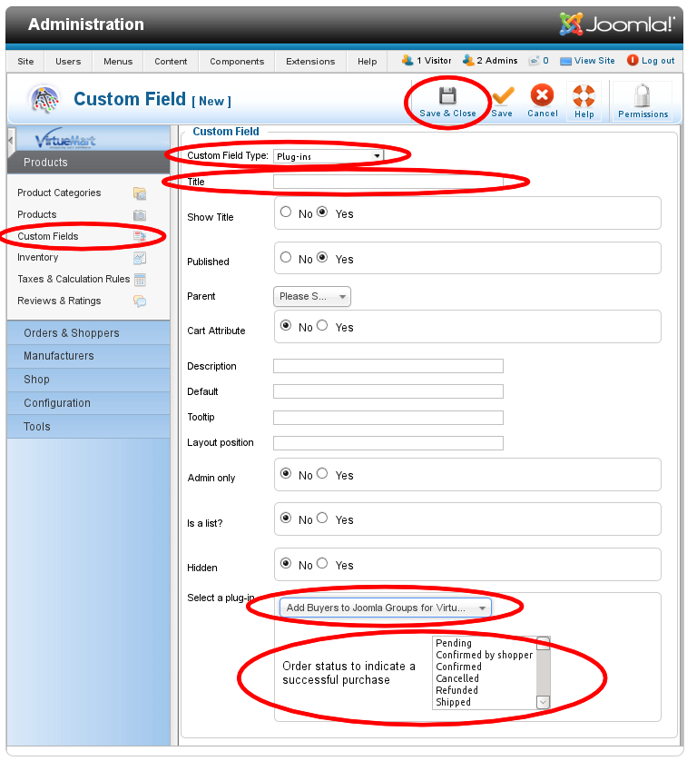 vm buyer groups customfield new